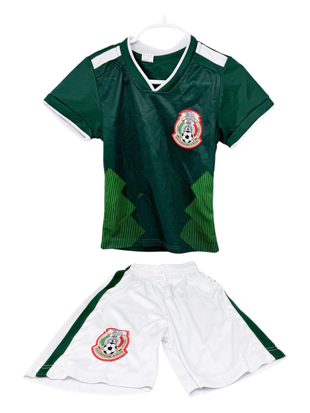 Mexican Kids Soccer Jersey and Shorts Set